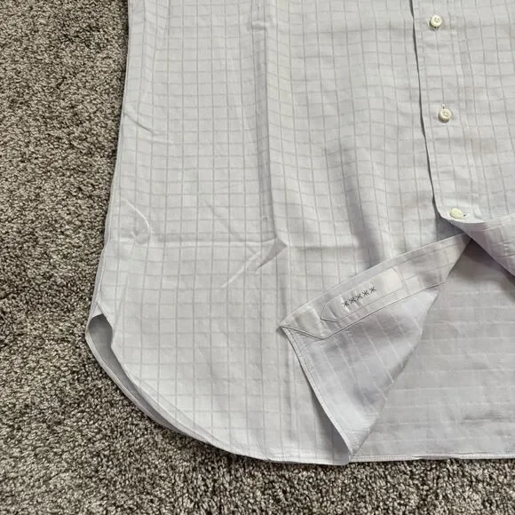 Ermenegildo Zegna Comfort Fit Dress Shirt Check Men’s Size 41/16 Large - Picture 8 of 12